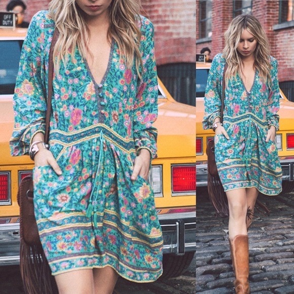 Folktown Mini dress x Spell - Picture 1 of 6